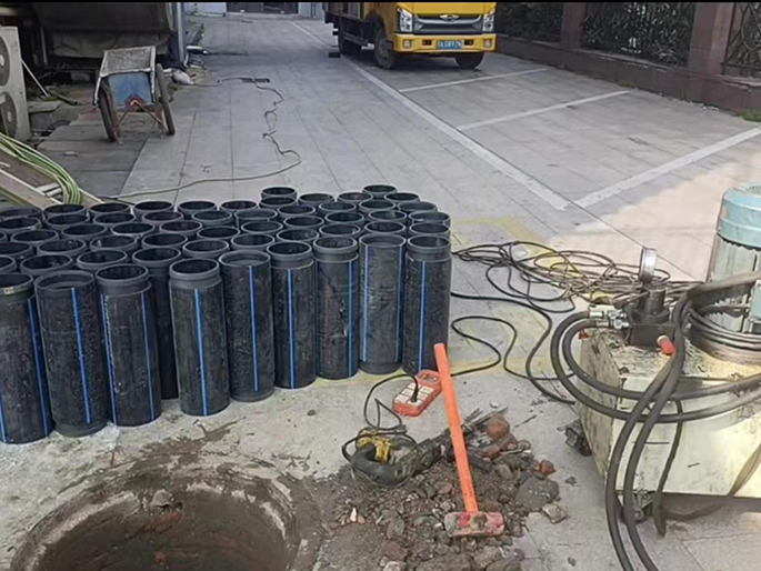 立山PE置换管厂家 DN315置换管 非开挖管短管置换